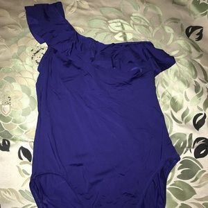 White House Black Market Blue Swim Suit